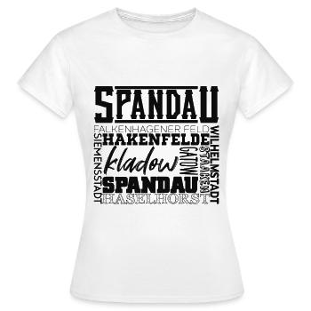 Berlin Stadtteil Spandau - Frauen T-Shirt - Weiß - Vorne - AI Model Female 172 dark (172cm)