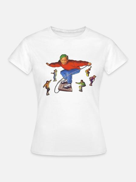 Im Internet surfen - Frauen T-Shirt - Weiß