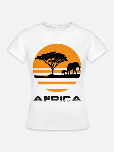 Afrika - Frauen T-Shirt - Weiß