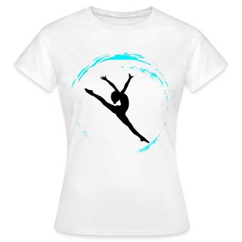 gymnastique rythmique - T-shirt Femme - blanc - Devant - AI Model Female 172 dark (172cm)