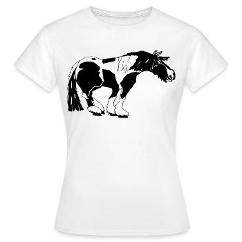 funny Tinker, Tinker Spot, Gipsy Horse - Women's T-Shirt - white - Front - AI Model Female 172 dark (172cm)