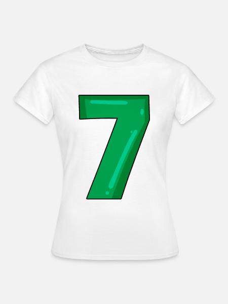 Zahl 7 - Frauen T-Shirt - Weiß