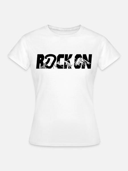 Bergsteiger klettern Kletterer Berg - Frauen T-Shirt - Weiß