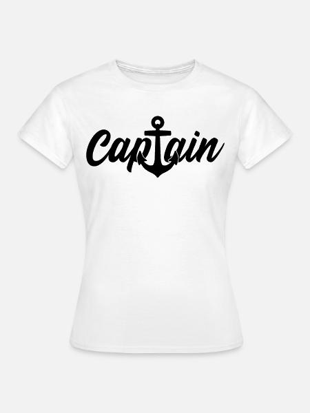 CAPTAIN KAPITÄN - Frauen T-Shirt - Weiß