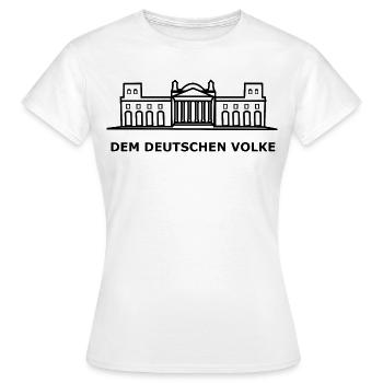 Bundestag Wahl - Frauen T-Shirt - Weiß - Vorne - AI Model Female 172 dark (172cm)