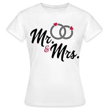 Ehepaar - Frauen T-Shirt - Weiß - Vorne - AI Model Female 172 dark (172cm)