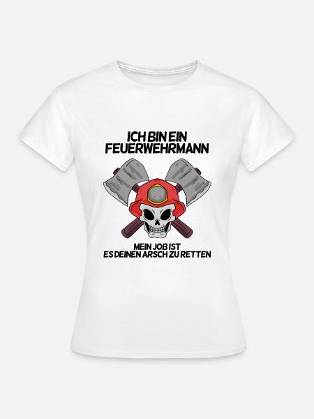 Feuerwehrmann - Frauen T-Shirt - Weiß