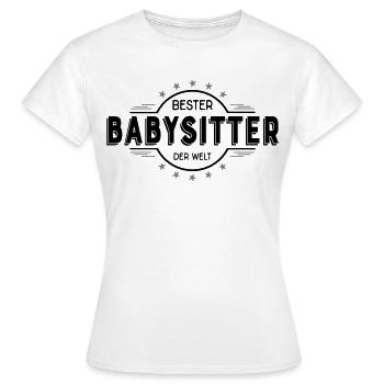 babysitter - Frauen T-Shirt - Weiß - Vorne - AI Model Female 172 dark (172cm)