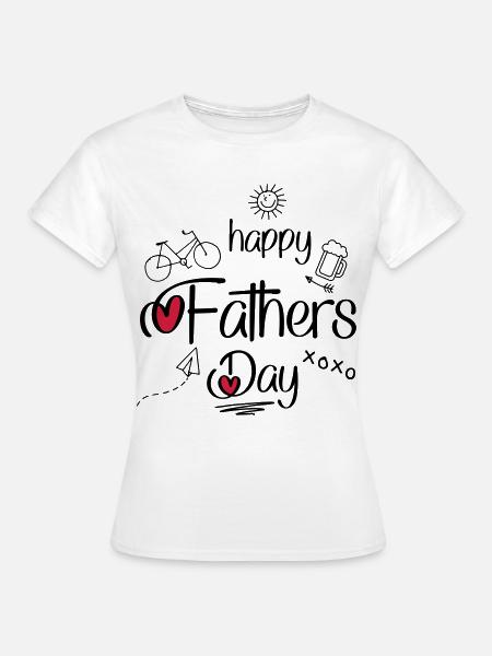 Dzień Ojca - Dame-T-shirt - hvid