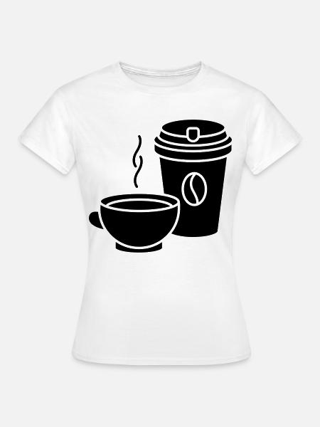 Kaffee - Frauen T-Shirt - Weiß