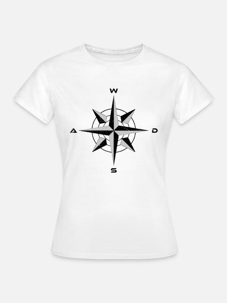 WASD Error Distressed - Frauen T-Shirt - Weiß