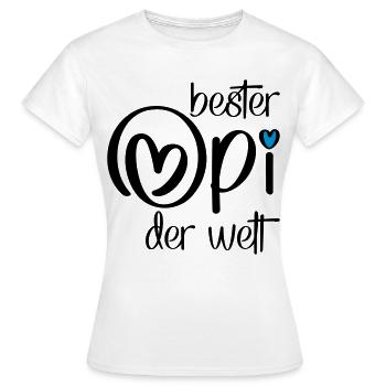 Geschenke für Opi - Frauen T-Shirt - Weiß - Vorne - AI Model Female 172 dark (172cm)