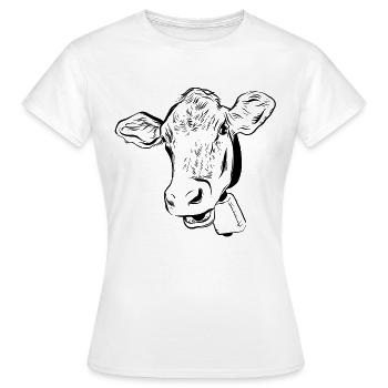 Vache Vaches - T-shirt Femme - blanc - Devant - AI Model Female 172 dark (172cm)