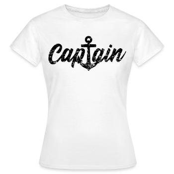 Capitaine capitaine - T-shirt Femme - blanc - Devant - AI Model Female 172 dark (172cm)