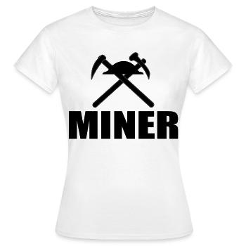 Mineur - T-shirt Femme - blanc - Devant - AI Model Female 172 dark (172cm)