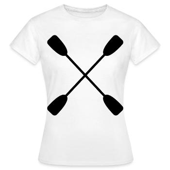 paddle - Women's T-Shirt - white - Front - AI Model Female 172 dark (172cm)