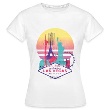 Las Vegas - T-shirt Femme - blanc - Devant - AI Model Female 172 dark (172cm)