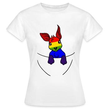 Koala LGBT Regenbogenfahne Gay Pride Gay - Frauen T-Shirt - Weiß - Vorne - AI Model Female 172 dark (172cm)