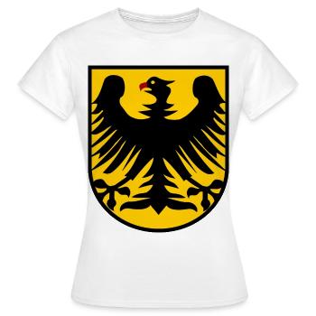 The German Eagle - Women's T-Shirt - white - Front - AI Model Female 172 dark (172cm)