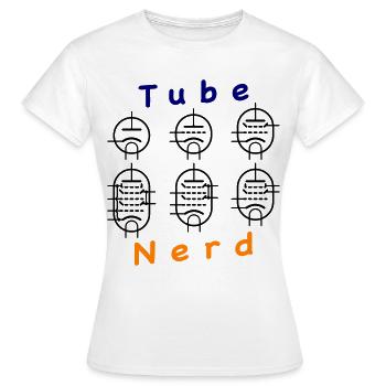 Vacuum Tube Nerd - Frauen T-Shirt - Weiß - Vorne - AI Model Female 172 dark (172cm)