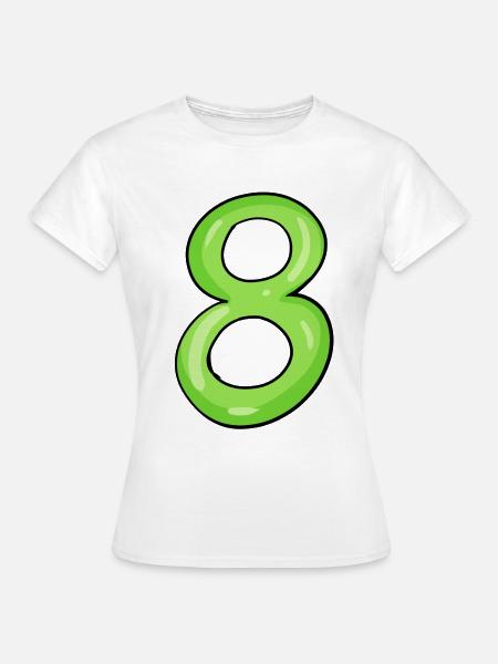 8 - Frauen T-Shirt - Weiß