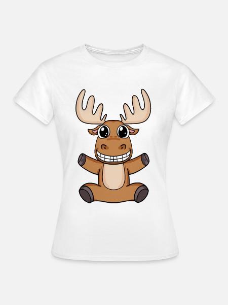 Elch - Frauen T-Shirt - Weiß
