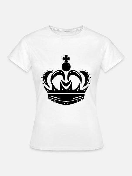 Krone - Frauen T-Shirt - Weiß