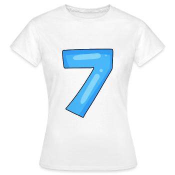 Nummer 7 - Frauen T-Shirt - Weiß - Vorne - AI Model Female 172 dark (172cm)