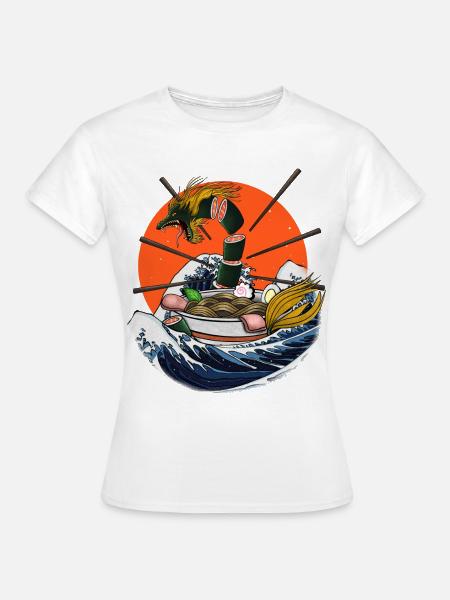 Drachen-Ramen - Frauen T-Shirt - Weiß