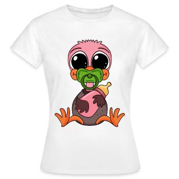 Bouquet Bébé - T-shirt Femme - blanc - Devant - AI Model Female 172 dark (172cm)