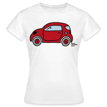 Voiture - T-shirt Femme - blanc - Devant - AI Model Female 172 dark (172cm)