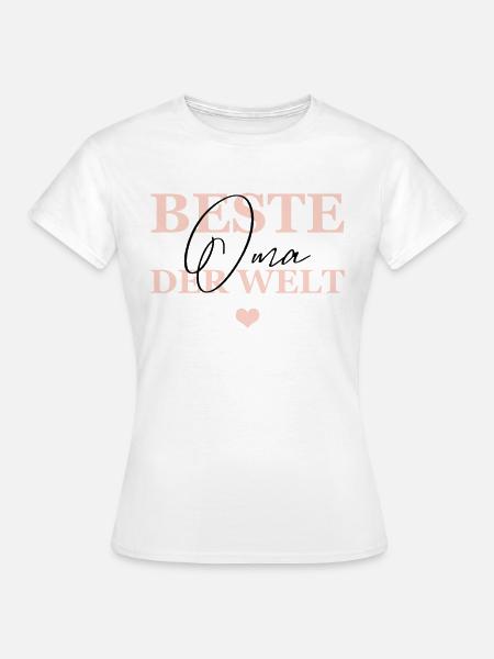 Beste Oma Der Welt - Frauen T-Shirt - Weiß