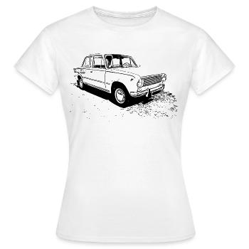 WAS 2101, VAZ-2101 - T-shirt Femme - blanc - Devant - AI Model Female 172 dark (172cm)