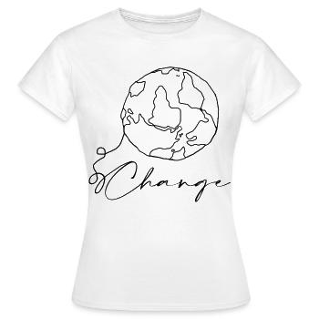 Monde - T-shirt Femme - blanc - Devant - AI Model Female 172 dark (172cm)