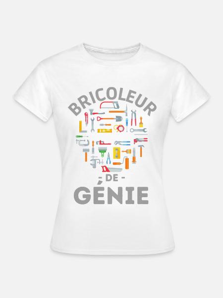 Bricoleur de génie - T-shirt Femme - blanc