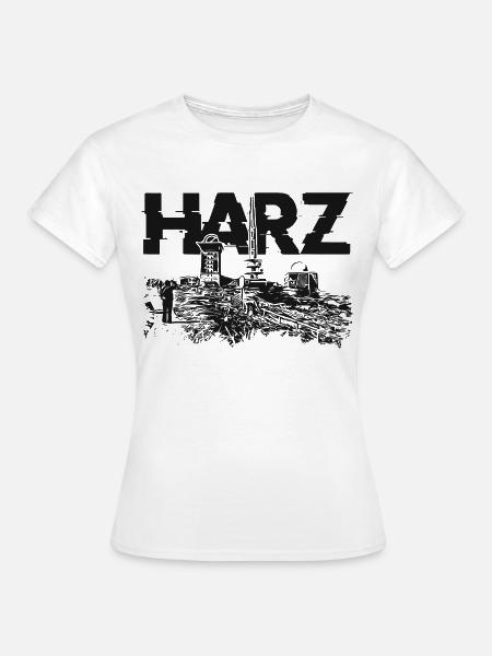 Harz Brocken Wandern - Frauen T-Shirt - Weiß