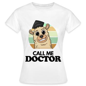 Doctoral Thesis Doctorate Doctorate Doctorate - Women's T-Shirt - white - Front - AI Model Female 172 dark (172cm)