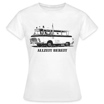Barkas - B1000 - Krankenwagen - Frauen T-Shirt - Weiß - Vorne - AI Model Female 172 dark (172cm)