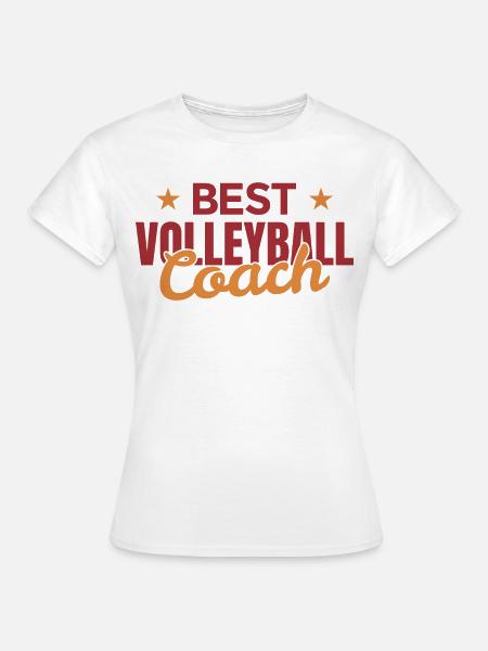 Volleyball Trainer - Frauen T-Shirt - Weiß