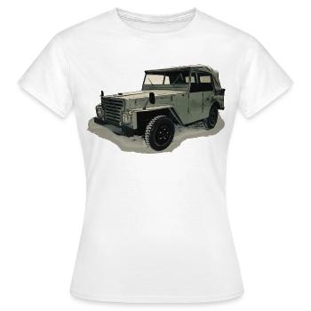 P 2 M Véhicule tout-terrain - T-shirt Femme - blanc - Devant - AI Model Female 172 dark (172cm)