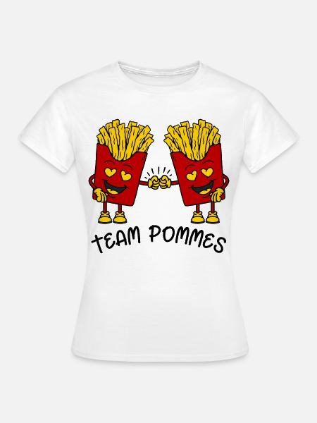 Team Pommes - Frauen T-Shirt - Weiß