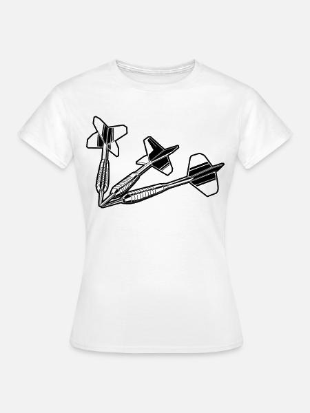 Dartpfeile - Frauen T-Shirt - Weiß