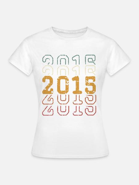 2015 - Frauen T-Shirt - Weiß