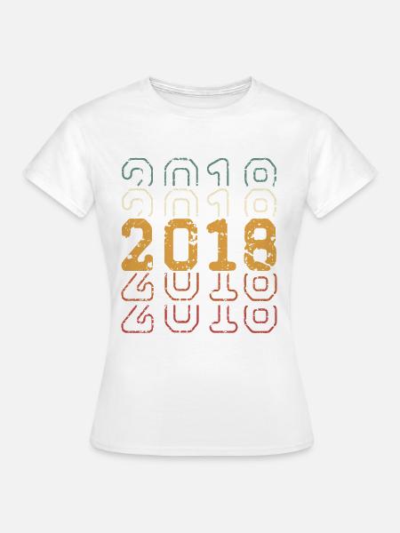 2018 - Frauen T-Shirt - Weiß