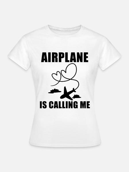 Flugzeug Pilot Spruch Geschenk - Frauen T-Shirt - Weiß