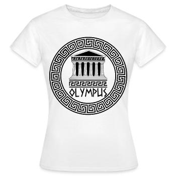 Die Domäne der Götter (schwarz) - Frauen T-Shirt - Weiß - Vorne - AI Model Female 172 dark (172cm)