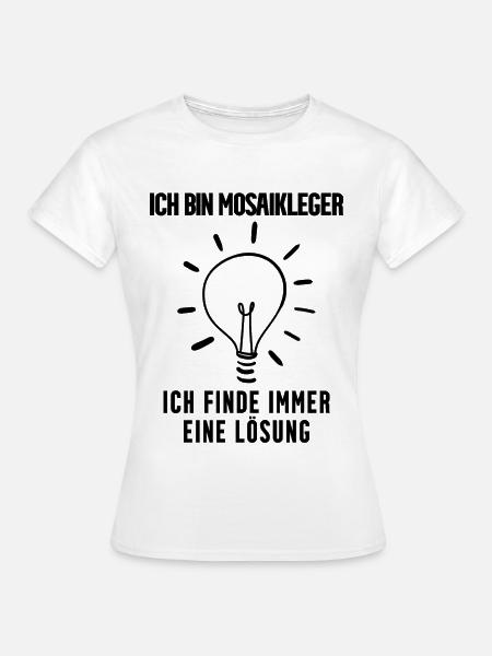 Mosaikleger Beruf Ausbildung - Frauen T-Shirt - Weiß
