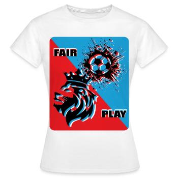 Football Fan - T-shirt Femme - blanc - Devant - AI Model Female 172 dark (172cm)