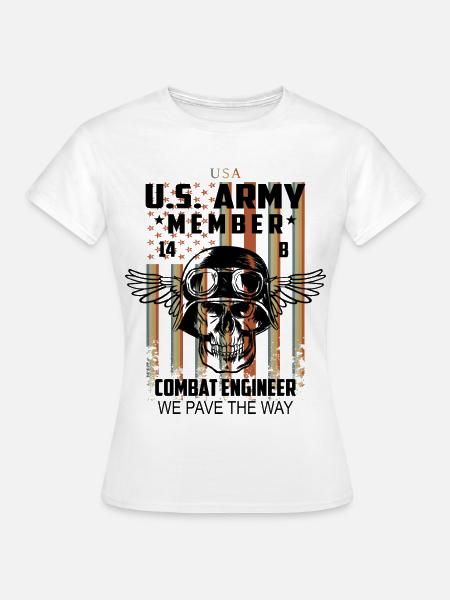 US Army Kampf Techniker - Frauen T-Shirt - Weiß