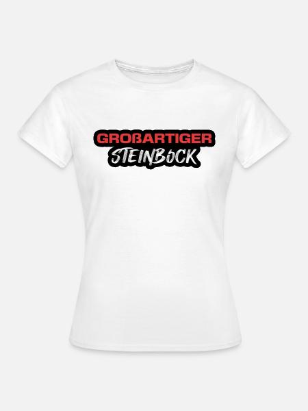 Tierkreis Horoskop Steinbock Statement Astrologie - Frauen T-Shirt - Weiß